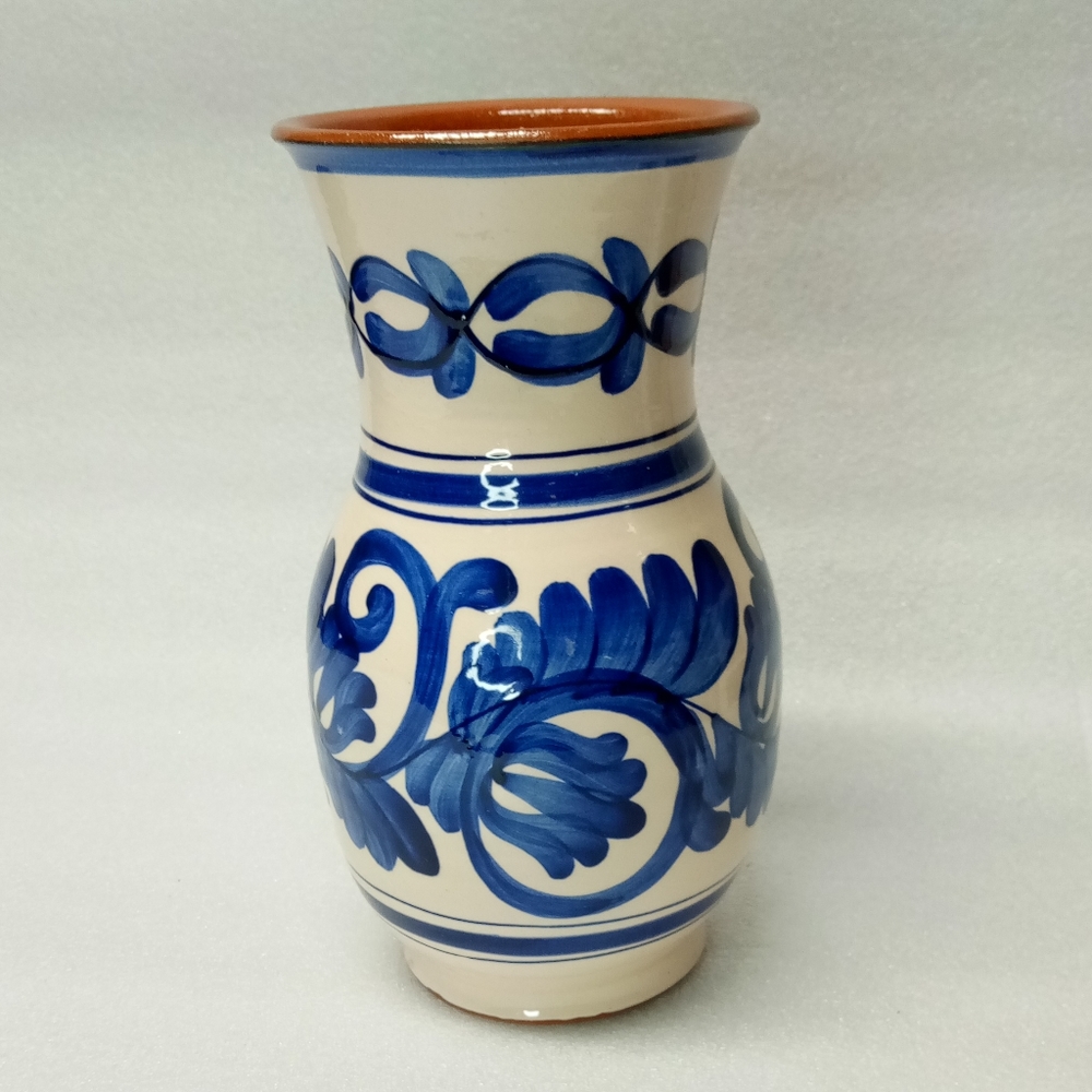 Pretty Blue and White Vase of unknown origin